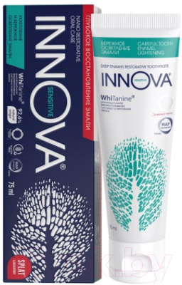 Зубная паста Splat Innova Sensitive Бережное осветление эмали для чувств. зубов (75мл)