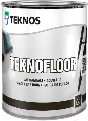 Краска Teknos Teknofloor Base 1 (900мл, белый)