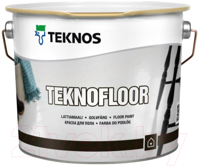 Краска Teknos Teknofloor Base 1 (2.7л, белый)