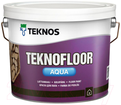 Краска Teknos Teknofloor Aqua Base 1 (2.7л, белый)