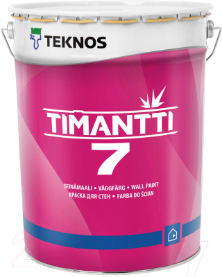 Краска Teknos Timantti 7 Base 1 (18л, белый)