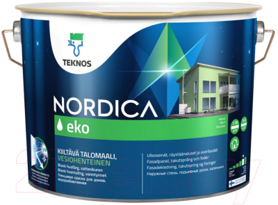 Краска Teknos Nordica Matt Base 3 (9л, прозрачный)