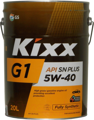 Моторное масло Kixx G1 SN Plus 5W40 / L2102P20E1 (20л)