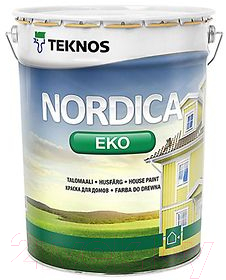 Краска Teknos Nordica Eko House Paint Base 1 (18л)