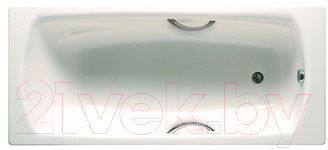 Ванна стальная Roca Swing 170x75 (с ручками, без ножек)