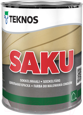 

Краска Teknos, Белый, Saku Base 1