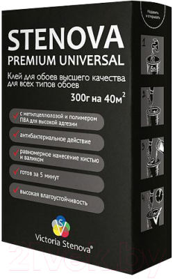 

Клей для обоев Victoria Stenova, Бесцветный, Premium Universal