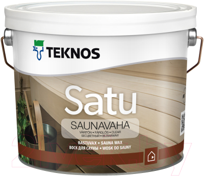 Пропитка для дерева Teknos Satu Saunavaha (2.7л, бесцветный)