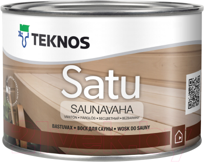 

Пропитка для дерева Teknos, Белый, Satu Saunavaha