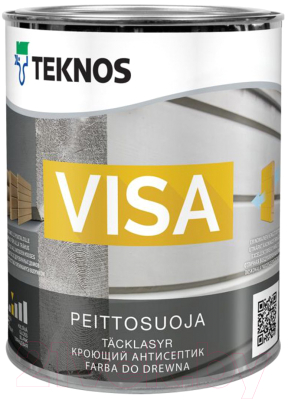 Антисептик для древесины Teknos Visa Base 3 (900мл)