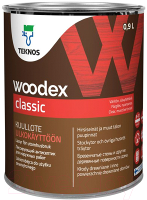

Антисептик для древесины Teknos, Бесцветный, Woodex Classic