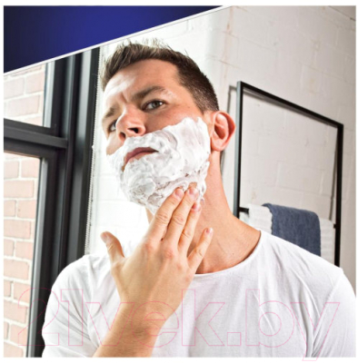 Пена для бритья Gillette Skinguard Sensitive защита кожи д/чувствительной кожи с алоэ (250мл)