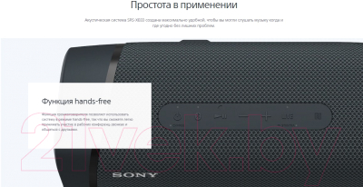 Портативная колонка Sony SRS-XB33 (красный)