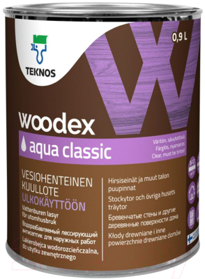 

Антисептик для древесины Teknos, Бесцветный, Woodex Aqua Classic B3