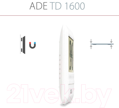 Таймер кухонный ADE TD1600 (белый)