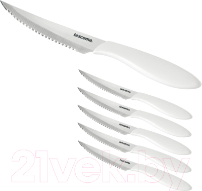 Набор ножей Tescoma Presto 863056.11 (6шт, белый)