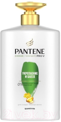 Шампунь для волос PANTENE PRO-V слияние с природой укрепление и блеск (900мл)