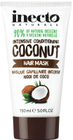 Маска для волос Inecto Naturals увлажняющая с маслом кокоса (150мл) - 