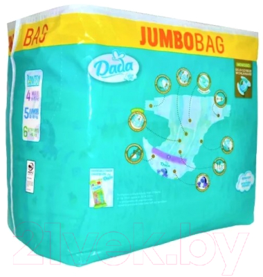 Подгузники детские Dada Extra Soft 5 Jumbo Bag (68шт)