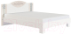 Каркас кровати МСТ. Мебель Белла №2.2 160x200 (с подсветкой, рамух белый) - 