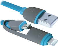 Кабель Defender USB10-03BP / 87487 (синий) - 