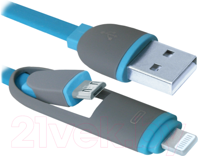 Кабель Defender USB10-03BP / 87487 (синий)