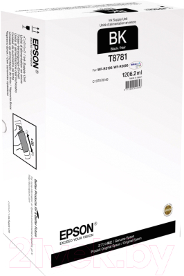 

Контейнер с чернилами Epson, Черный, T8781