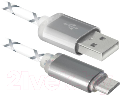 Кабель Defender USB08-03LT / 8755 (серый)