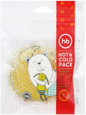 Грелка детская Happy Baby Hot Cold Pack / 21006 (желтый)
