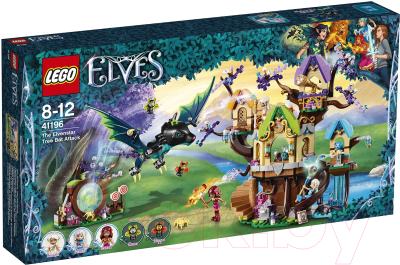 Конструктор Lego Elves Нападение летучих мышей на дерево эльфийских звёзд 41196