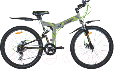 Велосипед PIONEER Dolphin (18, серый/черный/зеленый)