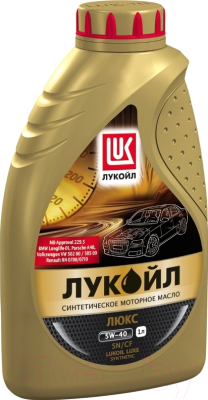 Моторное масло Лукойл Люкс SAE 5W40 SN/CF / 207464 (1л)
