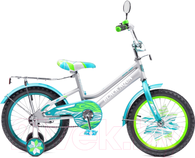 Детский велосипед Black Aqua Lady KG1415 14 1s 2018 (серый/бирюзовый)