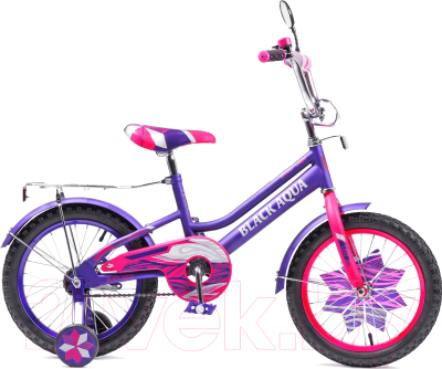 Детский велосипед Black Aqua Lady KG1415 14 1s 2018 со светящимися колесами (фиолетовый/розовый)