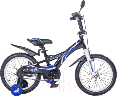Детский велосипед Black Aqua Wave KG1401 14 1s 2018 (черный/синий)