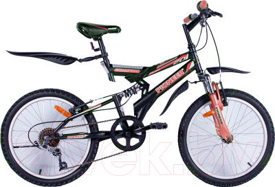 Детский велосипед PIONEER Champion (15, черный/красный/белый)