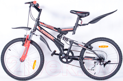 Детский велосипед PIONEER Champion (15, черный/красный/белый)