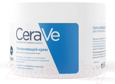 Крем для лица CeraVe Увлажняющий для сухой и очень сухой кожи (340мл)