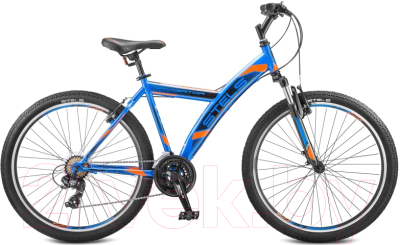 Велосипед STELS 550 V V030 26 2018 (18, синий/оранжевый)