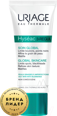 Крем для лица Uriage Hyseac 3-Regul Soin Global универс. для жирной и проблемной кожи (40мл)