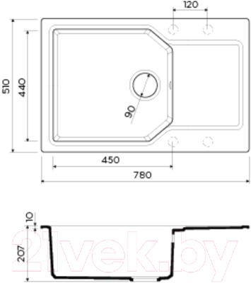 Мойка кухонная Omoikiri Yonaka 78-LB-CA (4993338)