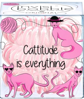 

Набор резинок для волос Invisibobble, Original Cattitude Is Everything!