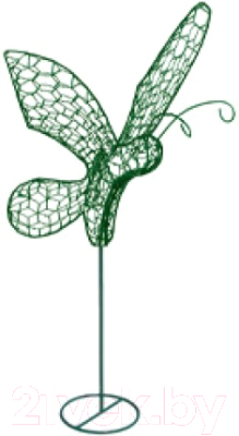 Каркасное топиари Грифонсервис Бабочка на стойке ТОП17-1 (зеленый)