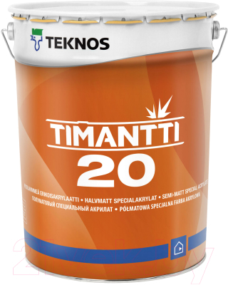 Краска Teknos Timantti 20 Base 1 (18л, полуматовый белый)