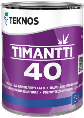 

Краска Teknos, Белый, Timantti 40 Base 1