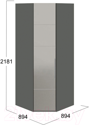 Шкаф ТриЯ Наоми СМ-208.07.07 L (серый/джут)