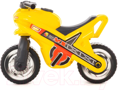 Каталка детская Полесье МХ Мотоцикл / 80578 (желтый)