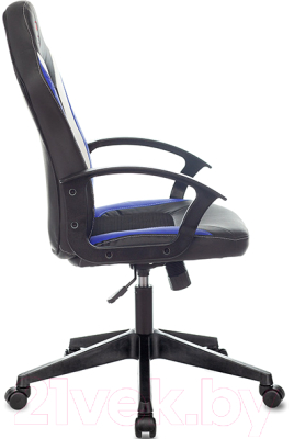Кресло геймерское Бюрократ Zombie Viking-11 (черный/синий искусст.кожа/ткань)