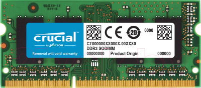 Оперативная память DDR3L Crucial CT51264BF186DJ