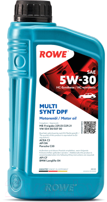 Моторное масло Rowe Hightec Multi Synt DPF 5W30 / 20125-0010-99 (1л)